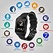 Beaulyn Fitness Tracker Bluetooth Smart Watch with Heart Rate Monitor Call Reminder Activity Trackers Waterproof Step Calorie Counter Pedometer Band for iOS Android Phone Men Women ...