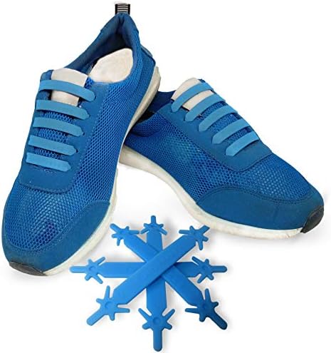 SILICONE LACES - Elastic No Tie Shoelaces with Special Design to Easy Pull & Lock - Perfect for Toddler, Kid or Arthritis Senior Adult - Super Easy To Clean