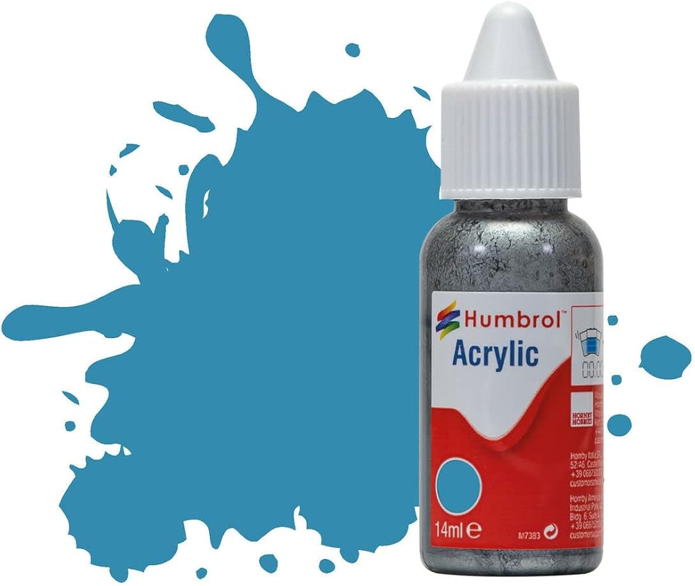 Humbrol Acrylic Paint No 48 Mediterranean Blue Gloss 14ml