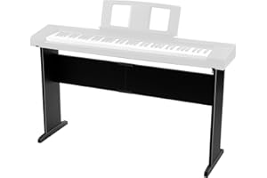 MOSEN MUSIC MOSEN Keyboard Stand for Compatible for 76/88 keys digital piano, Wooden Furniture Stand, Heavy Duty, Adjustable Width, Compatible for Various Piano Keyboard (Classic Black)