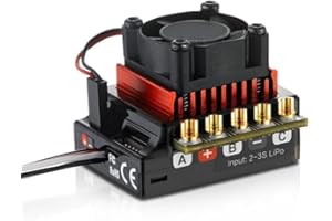 RC Car Brushless ESC - 120A Electronic Speed Controller for 1/10 Drift & Off-Road, Supports 2S-3SLiPo, 4.5T-10.5T Motors, Enh