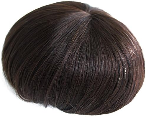 CXPY Human Hair Men's Toupee Mono Toupee Natural Hairline Hair Replacement Systems Hairpiece, Size: 6" x 8" (8" x 10" 2#)