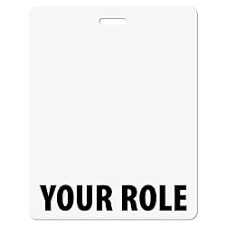 Custom Badge Buddy - in White Color - Horizontal
