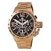 Tw Steel Cb173 Mens Stainless Steel Case and Canteen Bracelet Rose Gold Band Black Dial Watch