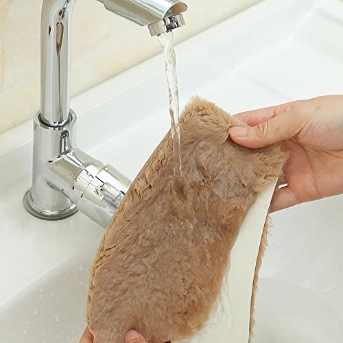 Lifechaser Sticky Toilet Seat Lid Warmer Cover Pads Washable Thick Toilet Warmer Mat for Bathroom (2 Pack, Brown) - Thumbnail 3