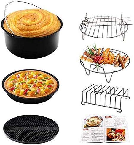 con revestimiento antiadherente negro, 8in adecuado para accesorios de