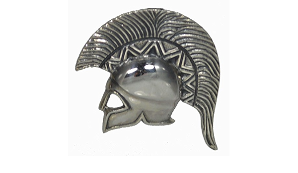Amazon Com Spartan Helmet Silver Pendant King Leonidas Brooch Pin Ancient Greece Everything Else