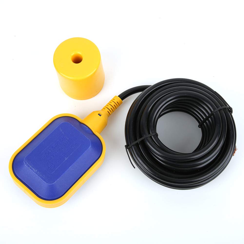 KEY-6 Float Switch Liquid Level Sensor Water Feed Drainage Auto Controller 6M Cable 0-250V, Liquid Level Float Switch for septic tank, water tower, water tank, water pool