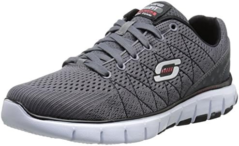 Skechers Sport Men's Skech Flex Oxford, Charcoal/Black, 10 M US
