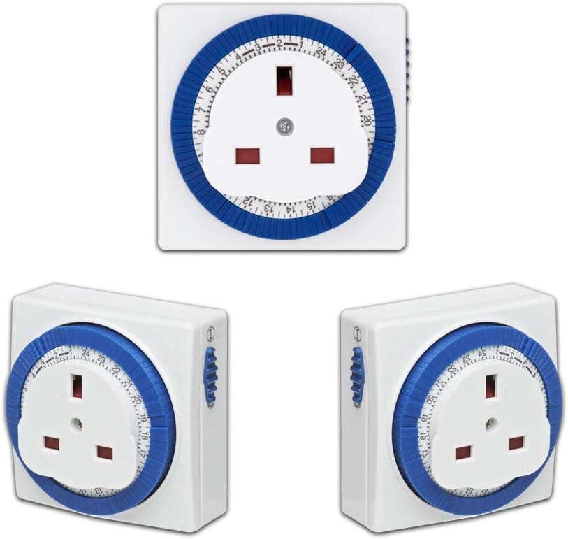 Premeum 24 Hour Segment Timer Switch Compact Energy Saver Plug Plug