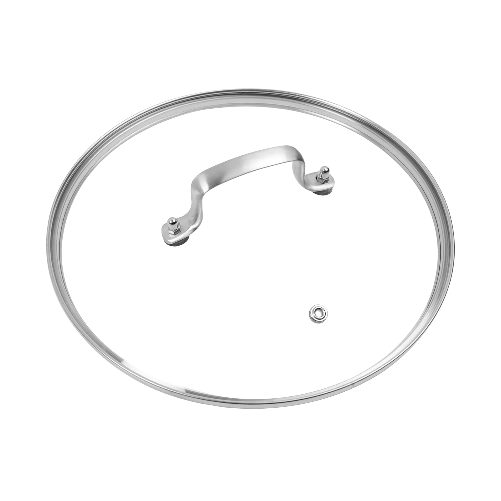 Photo 1 of 10" Tempered Glass Pan Lid with Steam Vent, Thickened to 4mm and Dishwasher Safe and Oven up to 480?, Universal Lid Fit for Cast Iron Skillets, Frying Saute Pan, Cooking Pot
