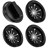 Garbage Disposal Splash Guards and Stopper Set 4 Pack(3+1), Topspeeder Food Waste Disposer Accessories Multi-function Drain Plugs Splash Guards for Whirlaway, Waste King, Sinkmaster and GE Models