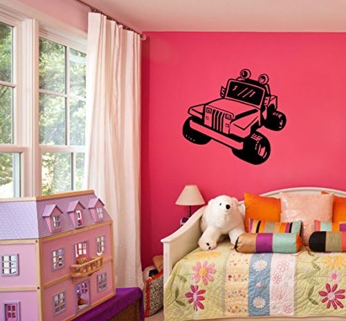 Homefulcomely PVC Wall Stickers Jeep Grand children's room nursery bedroom bedside background home decorationWallpaper58.4cm x 63.5cm