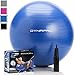 DYNAPRO Exercise Ball - 2,000 lbs Stability Ball - Professional Grade - Anti Burst Exercise Equipment for Home, Balance, Gym, Core Strength, Yoga, Fitness, Desk Chairs (Blue, 55 Centimeters)