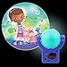 Projectables 14530 Doc McStuffins LED Plug-In Night Light, Teal and Purple, Light Sensing, Auto On/Off, Projects Disney Characters Dottie, Lambie, Hallie, and Stuffy Image on Ceiling, Wall, or Floor