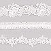 GARGALA Wedding Garters for Bride Bridal Lace Garters Set White Garter Size Optional (M)