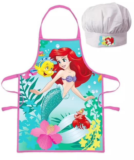 Javoli Ariel Children's Apron and Hat Set 2 Pieces Disney, Assorted, M