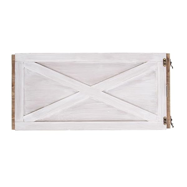 GLITZHOME CHRISTMAS TREE COLLAR, CHRISTMAS TREE BASE COVER, 22″ L WASHED WHITE WOODEN TREE COLLARS FOR ARTIFICIAL TREES DECORATIVE TREE STAND COVER CHRISTMAS TREE SKIRT COLLAR
