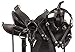 AceRugs Black Horse Saddle Western Endurance Riding Pleasure Trail Comfy SEAT Premium Leather TACK Set Full Quarter Bars (Black, 16)thumb 1