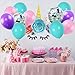 K KUMEED Unicorn Balloons Purple Light Pink Sea Foam Blue Assorted Balloons 12