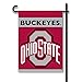 BSI NCAA 2-Sided Garden Flag, Red, One Size (83255)