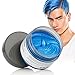 MOFAJANG Hair Coloring Wax, Blue Temporary Hairstyle Cream, Natural Hairstyle Color Pomade, Washable Hair Dye Styling Wax Cream Mud