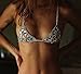 2017 TuTu Newest Retro Sexy Bikini Bra Chain Necklace Swimwear Bathing Suit Fashion Harness Triangle Vintage Statement Body Jewelry with Gift Boxs Gift for Women for Beach-More Sizes Coming