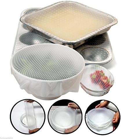 Kitchen Tools Sili Stretch Bowl Covers 2 piece Set Reusable