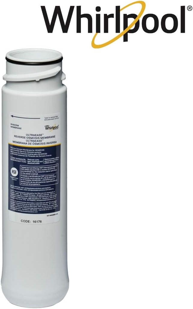 Whirlpool WHER25 Reverse Osmosis (RO) Filtration System With Chrome Faucet | Extra Long Life | Easy To Replace UltraEase Filter Cartridges, White - Undersink Water Filtration Systems - 