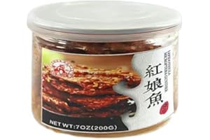 Farmer House Spicy Marinated Dried Fish Fillet Strips with Sesame Seeds, Dried Shredded Eel, Spicy Yellow Croaker, High in Protein and Iron, Chinese Snack 7oz (7 Oz, Microptera Gunther)