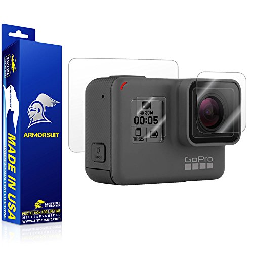 ArmorSuit GoPro Hero5 Lens (Front + Back) Screen Protector Full Coverage MilitaryShield Screen Protector for GoPro Hero5 Lens (Front + Back) - HD Clear Anti-Bubble Film