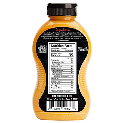 Kitchen Crafted SPRD Marinara Mia Spicy Mayo Condiment & Dip, 11 Ounce