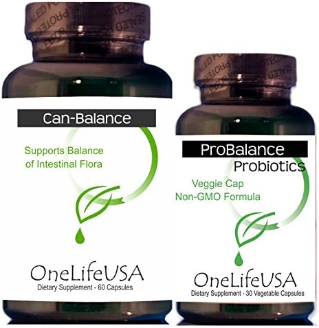 Can-Balance Kit - A OneLifeUSA Vitamin Yeast Cleanse- 2 Step Protocol. Non-GMO Formulas- Microbatched for Optimal Freshness in GMP Certified US lab.