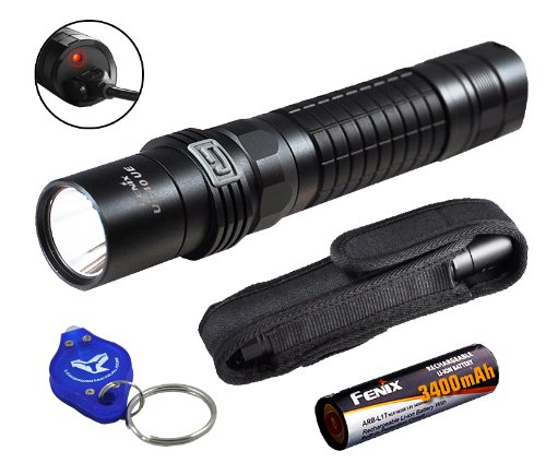 Bundle: Fenix UC40 Ultimate Edition (UC40UE) 960 Lumens Rechargeable LED Flashlight with 3400mAh High Capacity Battery & Bonus Premium Holster