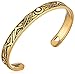 Alex and Ani Godspeed Cuff Rafaelian Gold Bangle Bracelet