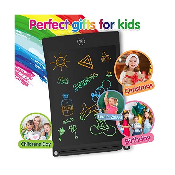 GUYUCOM LCD Writing Tablet, 8.5 inch Doodle & Scribble Boards, Erasable Educational Learning Gifts for Boys Kids Toys…