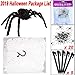 23 Feet Halloween Decorations Outdoor Giant Spider Web, 50 Inch Large Spider, Super Stretch Cobweb, 10 Glow in the Dark Spiders and 10 Small Spiders Halloween Decor Party Yard Lawn Props Haunted House