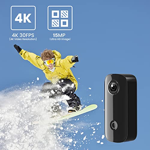 SJCAM C100+ Small Action Camera 4K30FPS WiFi Camera, APP Control, HD