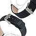 for Apple Watch Band 38mm Series 1 Series 2 Series 3,TOROTOP Luxury Black Genuine Leather Watch Band Strap Replacement Wrist Band with Adapter Clasp for 38mm Apple Watch(38mm-Black-A)