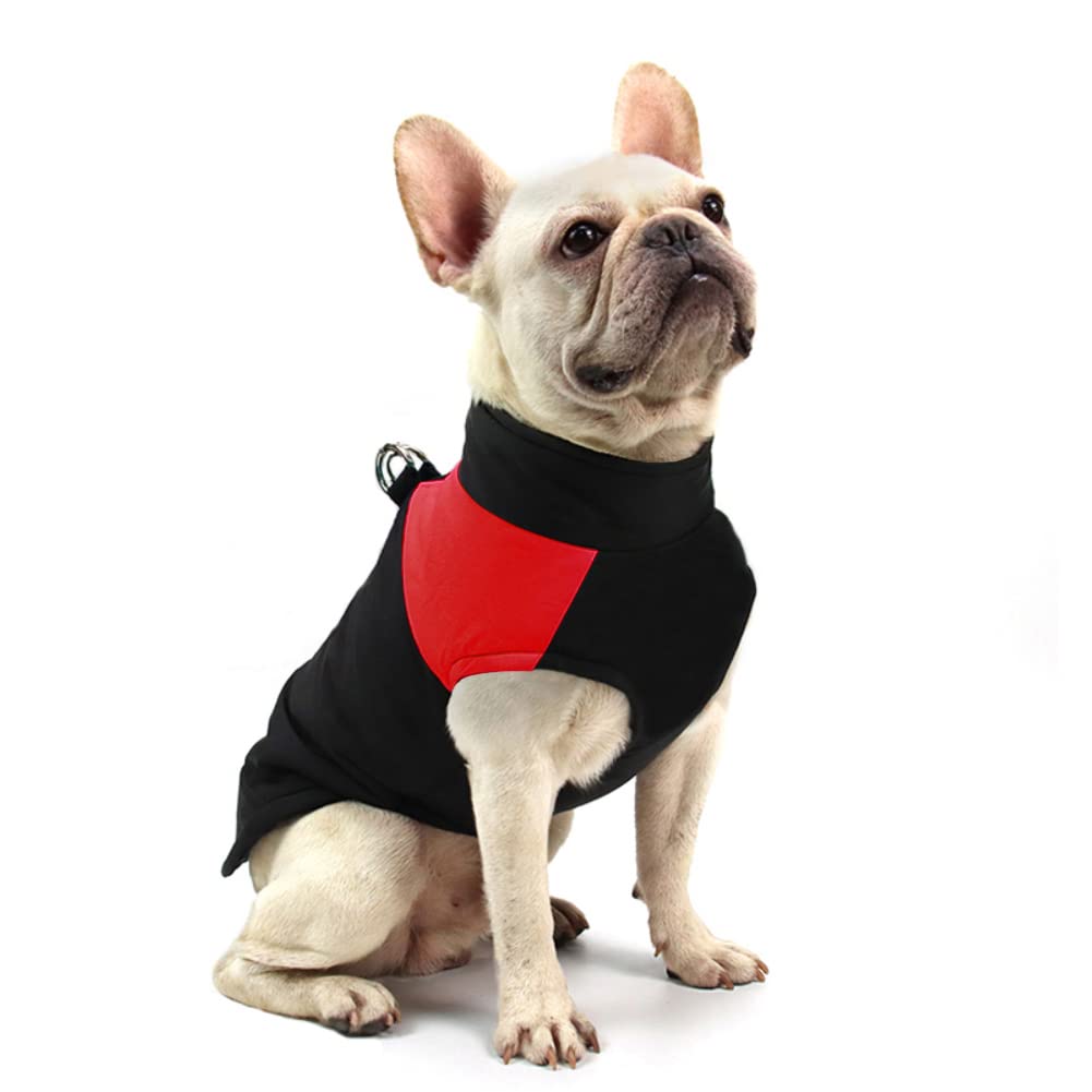 FEimaX Dog Coat Waterproof Winter Warm Jacket Puppy Vest Outdoor Pet Windproof Apparel Dog Clothes for Cold Weather, Soft Padded Harness with D-ring for Small Medium Large Dogs