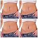 BodyJ4You 5 Pieces Belly Button Rings Dangle Navel Piercing Jewelry 14G