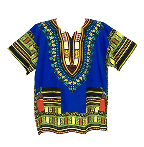 Vipada's Dashiki Shirt African Top Men's Dashiki (Blue)