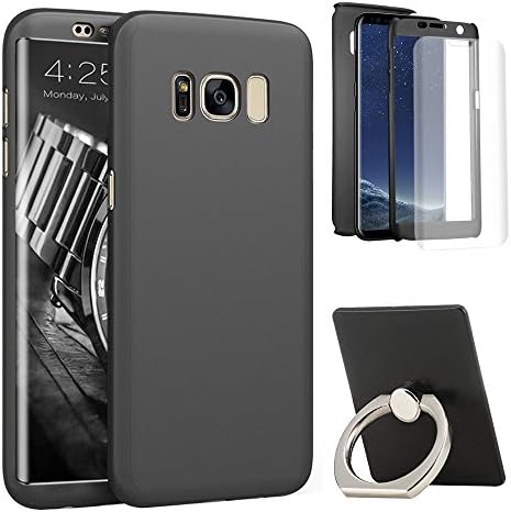 Galaxy S8 Plus Case,360 Degree All-around Full Body Protective Slim Fit Thin Case Cover for Samsung Galaxy S8 Plus 6.2 Inch (Black)
