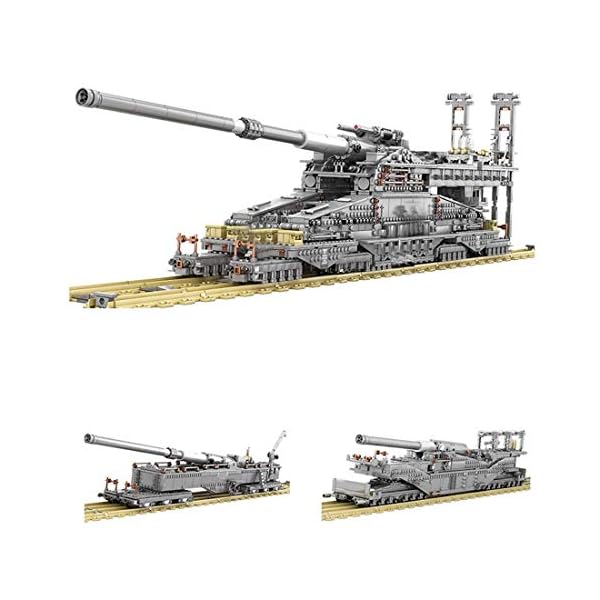 XHH Panzer-Militär-Panzer-Baukasten, 1:72 Dora-Kanonen-Panzer-Modellbausätze, 3846-teiliger Baustein, kompatibel mit… – Bild 5