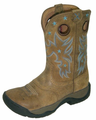 Twisted X Women's Distressed All Around Barn Boot Round Toe Bomber 9 M US (Best All Around Boots)