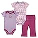 Yoga Sprout Unisex Baby Cotton Layette Set, Lotus, 6-9 Months