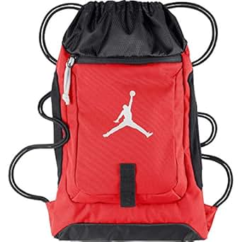 Amazon.com | Air Jordan Drawstring Gymsack Backpack Red/Black 612838-695 (Size os) | Backpacks