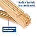 HKLIVE Natural Wooden Suit Hangers with Pants Bar Solid Wood Coat Hanger with 360 Degree Swivel Hook 20 Pack