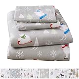 Home Fashion Designs Stratton Collection Extra Soft Printed 100% Turkish Cotton Flannel Sheet Set. Warm, Cozy, Lightweight, Luxury Winter Bed Sheets Brand. (Twin, Polar Bears)