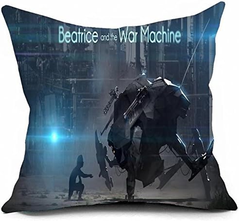Custom Pure Cotton Beatrice And The Warmachine Art Pillowcases Oversized Pillows For Couch 18x18 (One Side)